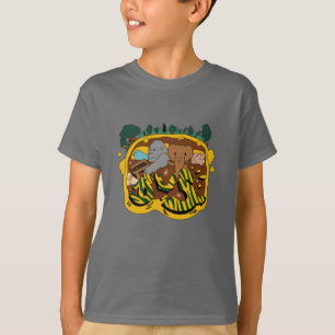 Tier geht mit dem Bus zur Schule Graffiti T-Shirt