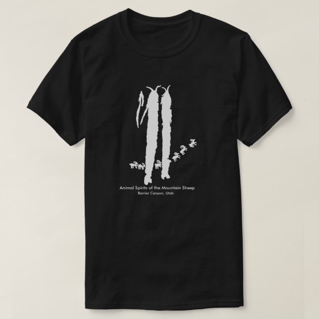 Tier-Geist-Bilddagramm T-Shirt (Design vorne)