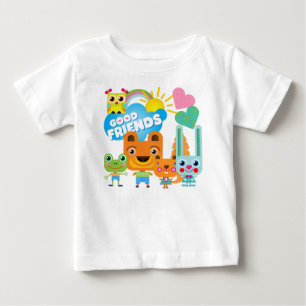 Tier-gute Freunde Baby T-shirt