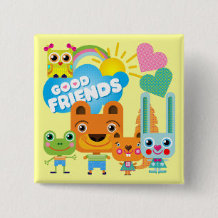 Tier-gute Freunde Button