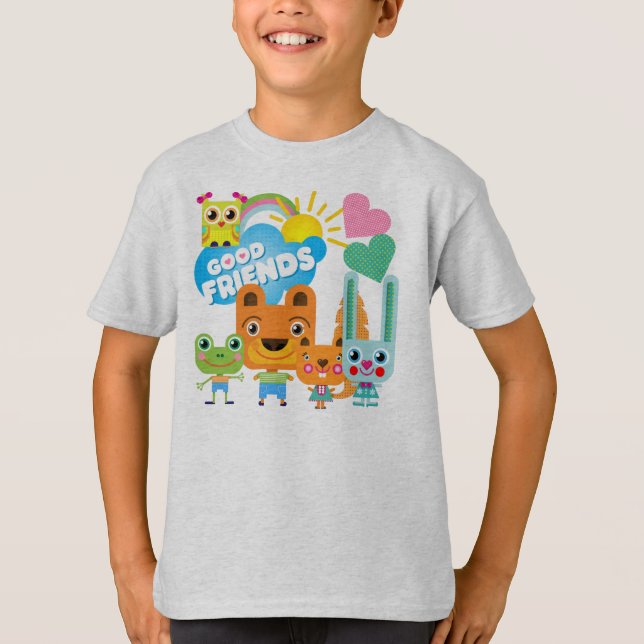 Tier-gute Freunde T-Shirt (Vorderseite)