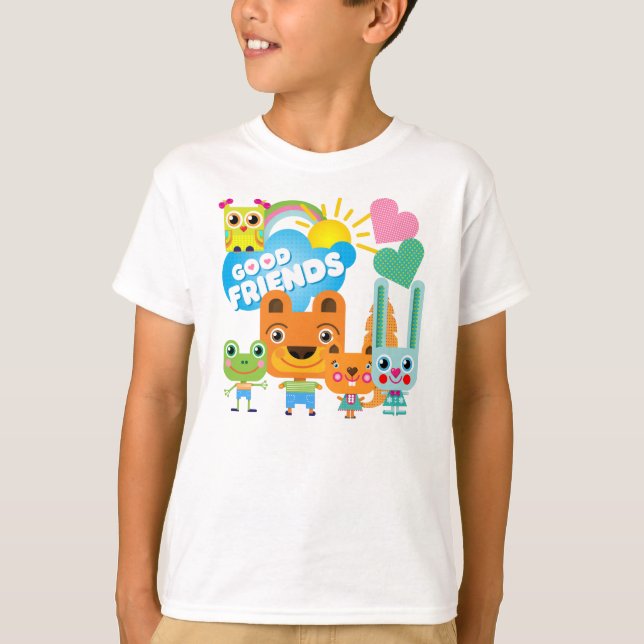 Tier-gute Freunde T-Shirt (Vorderseite)