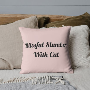 Tier Heimkatze Lustiger Spruch Personalisiert Rosa Kissen