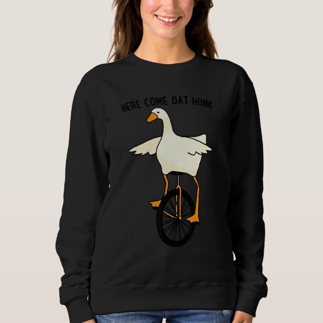 Tier hier kommt Dat Honk Niedlich Duck Sweatshirt (Vorderseite)