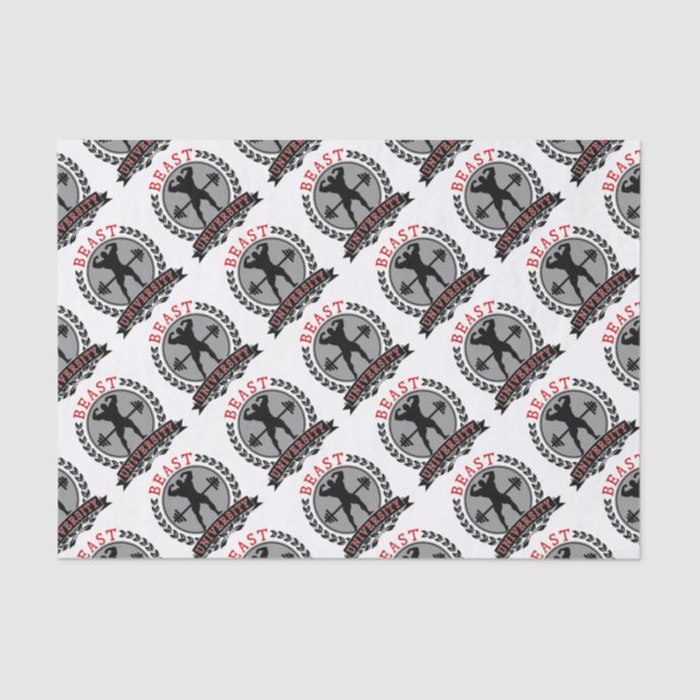 Tier-HochschulBodybuilding Seidenpapier (Vorderseite)