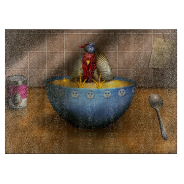 Tier - Hühnchen - Hühnersuppe iPad Smart Cover Schneidebrett (Vorderseite)