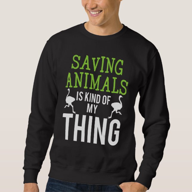 Tier I Rette Tiere 1 Sweatshirt (Vorderseite)