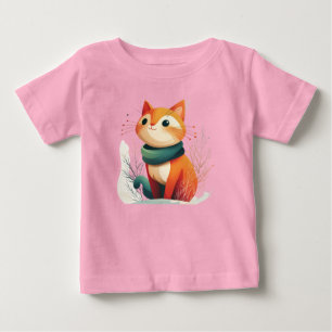 Tier im Schnee Baby T-shirt