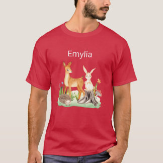 Tier Kaninchen Igel Emylia Freund T-Shirt