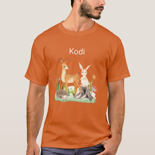 Tier Kaninchen Igel Kodi Junge T-Shirt (Vorderseite)