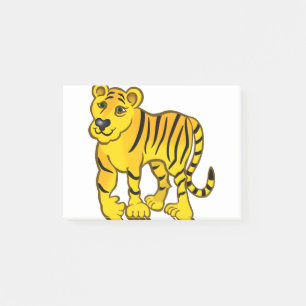 Tier Katze Jungle Streifen Tiger wild Post-it Klebezettel