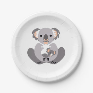 Tier - KOALA - Aussie wild lebende Tiere - Party Pappteller