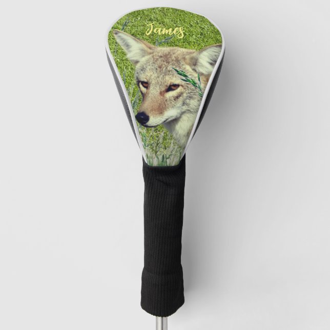 Tier Kojote Fahrer Golf Headcover (Vorderseite)