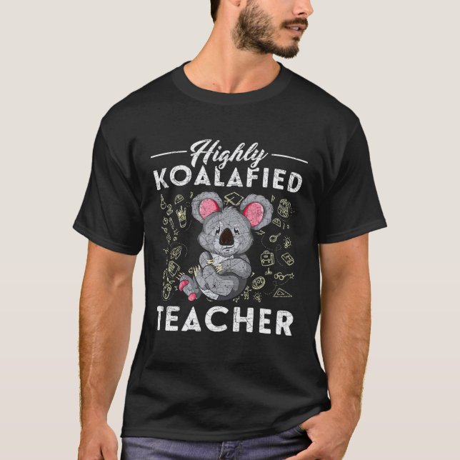 Tier-Lehrer-Idee Süßer Koala T-Shirt (Vorderseite)