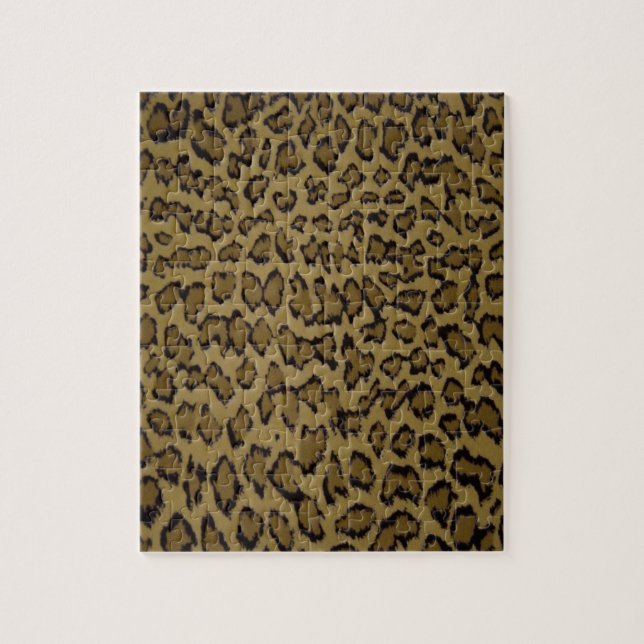 TIER LEOPARDDRUCK PUZZLE (Vertikal)