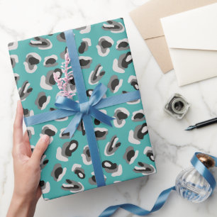 Tier-Leoparden-Druckmuster Geschenkpapier