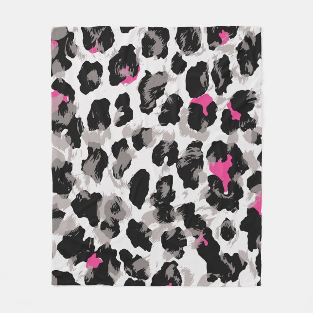 Tier, Leopardentextur, Background abstract, africa Fleecedecke (Vorderseite)