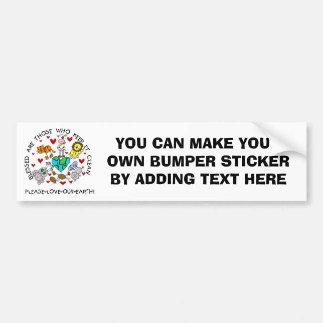 Tier-Liebe die ErdT - Shirts und -geschenke Autoaufkleber (Vorne)