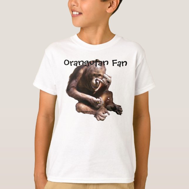 Tier-Liebhaber-Orang-Utan T-Shirt (Vorderseite)