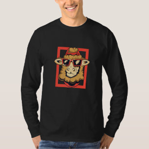 Tier mit einer Coolen Schaf-Sonnenbrille T-Shirt