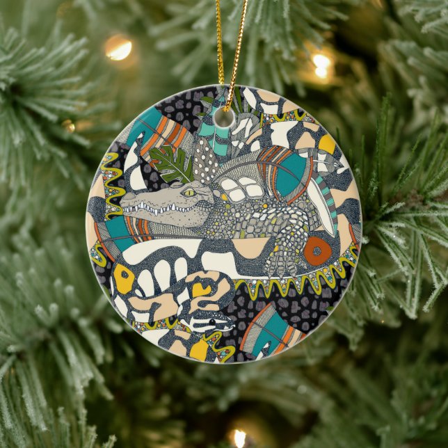 Tier-Pop Keramik Ornament (Baum)