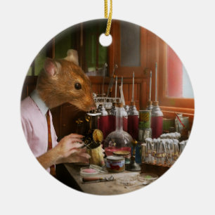 Tier - Rat - Labrador Rat Keramik Ornament