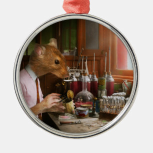 Tier - Rat - Labrador Rat Ornament Aus Metall