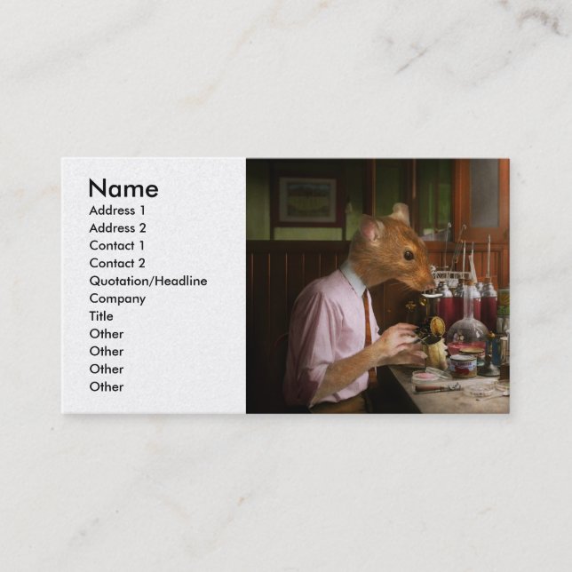 Tier - Rat - Labrador Rat Visitenkarte (Vorderseite)