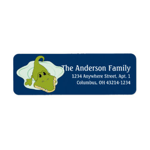 Tier-Rücksendeadressen-Aufkleber des Alligatord3