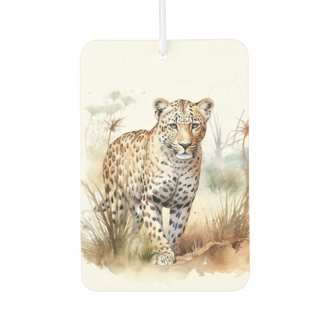 Tier Safari Leopard Autolufterfrischer (Vorderseite)