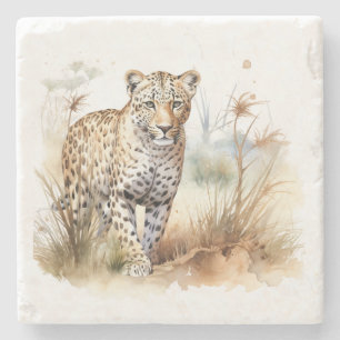 Tier Safari Leopard Steinuntersetzer