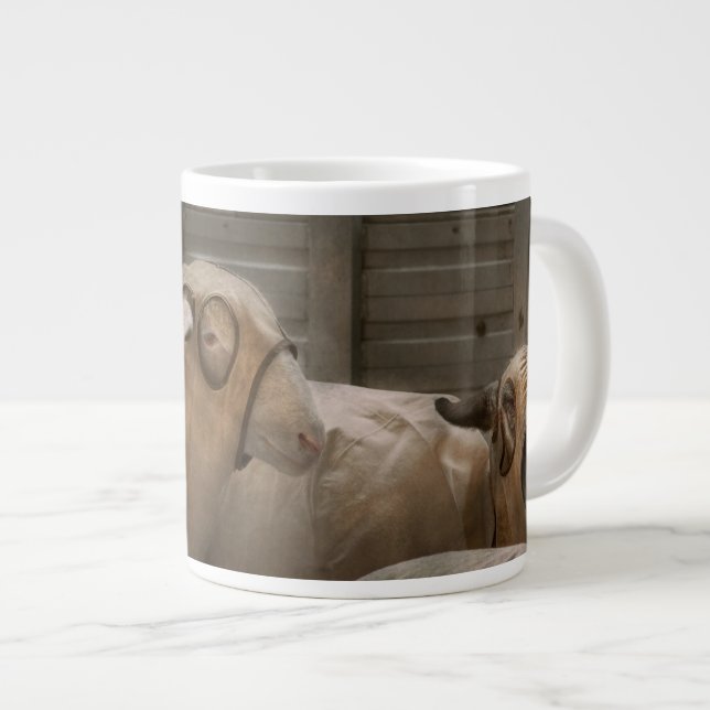 Tier - Schafe - Verordnung Jumbo-Tasse (Vorderseite Rechts)