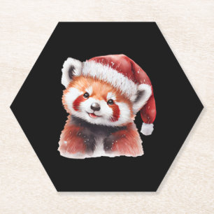 Tier sitzen im Schnee mit Lichtern Weihnachten Untersetzer