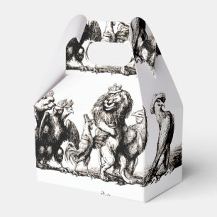 Tier Süße Kunst Einhorn Elefant Löwe Zoo Geschenkschachtel