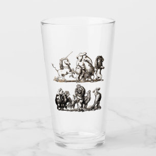 Tier Süße Kunst Einhorn Elefant Löwe Zoo Glas