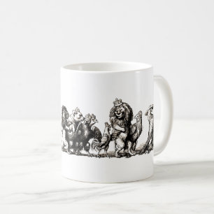 Tier Süße Kunst Einhorn Elefant Löwe Zoo Kaffeetasse