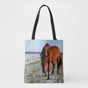 Tier-Tasche, wilde Pferde, Assateague Insel