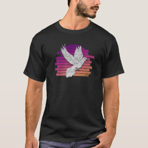 Tier Taubenzüchter Taube Vogel Retro Taube T-Shirt