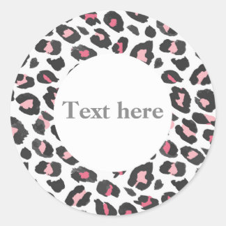 Tier, Tierdruck, Leopard, Geparden-Aufkleber Runder Aufkleber