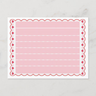 Tier überquert neues Leaf schöne Papier Stationäre Postkarte