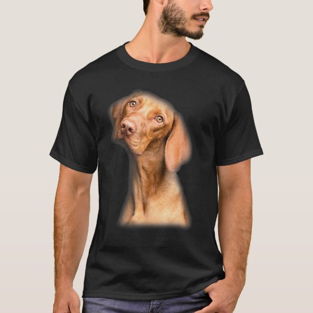 Tier Vizsla Face Dog T-Shirt (Vorderseite)