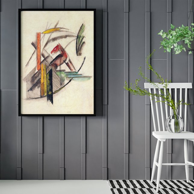 Tier von Franz Marc, Vintage Ausdruckskunst Poster (Von Creator hochgeladen)