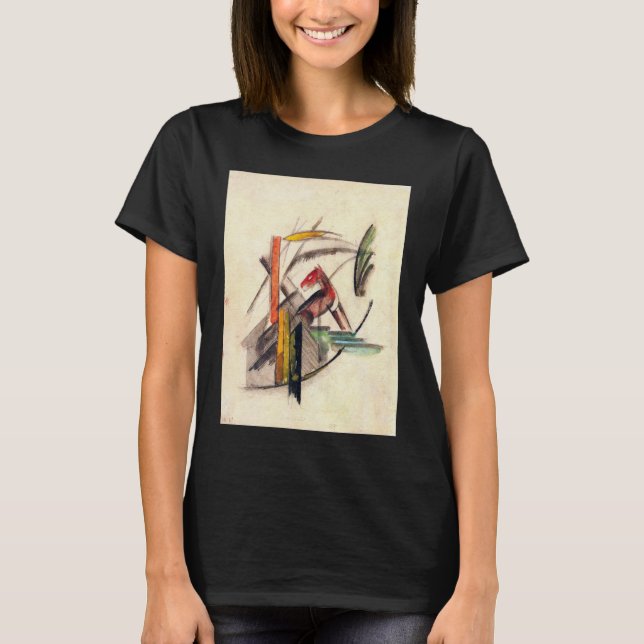 Tier von Franz Marc, Vintage Ausdruckskunst T-Shirt (Vorderseite)