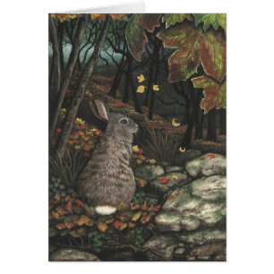 Tier-Waldkaninchen-Kaninchen durch BiHrLe Karte