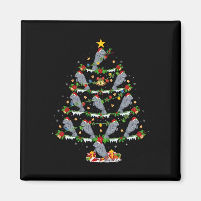 Tier Weihnachten Weihnachten Weihnachten Weihnacht Magnet (Vorne)