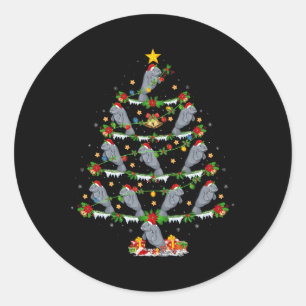 Tier Weihnachten Weihnachten Weihnachten Weihnacht Runder Aufkleber