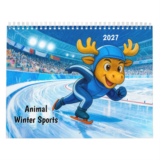 Tier-Wintersportarten Kalender (Titelbild)