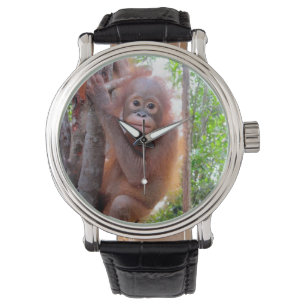Tier-Wohltätigkeit-Baby-Orang-Utan Armbanduhr