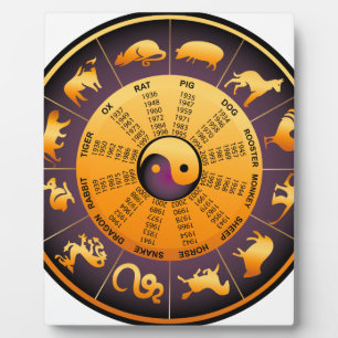 Tier Yin Yang Fotoplatte