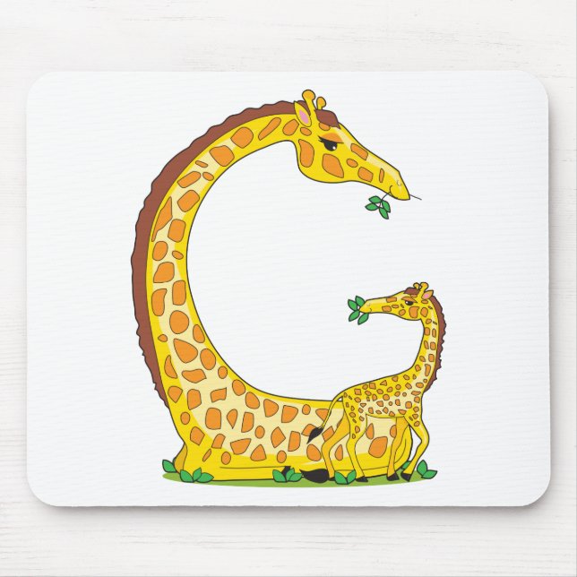 Tieralphabet G Mousepad (Vorne)
